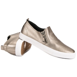 Cipzáros cipők sárga 1