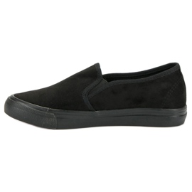 Sport Velúr Slipons fekete 1