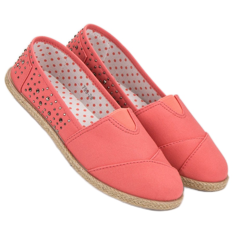 Espadrilles fúvókákkal rózsaszín 2