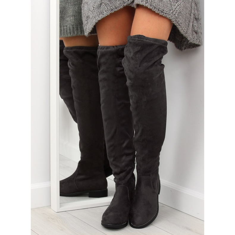 Szürke Túlcsizma nőknek 7367-PG Szürke 1