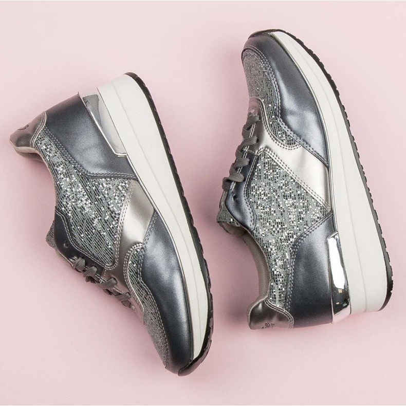 Kylie Sportcipő csillogással szürke 1