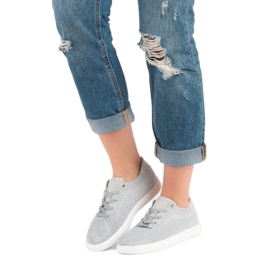 Kényelmes sportcipő szürke 2