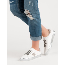 Stílusos alacsony cipők fehér sokszínű 1