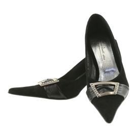 BM Bőr szivattyúk fekete 4