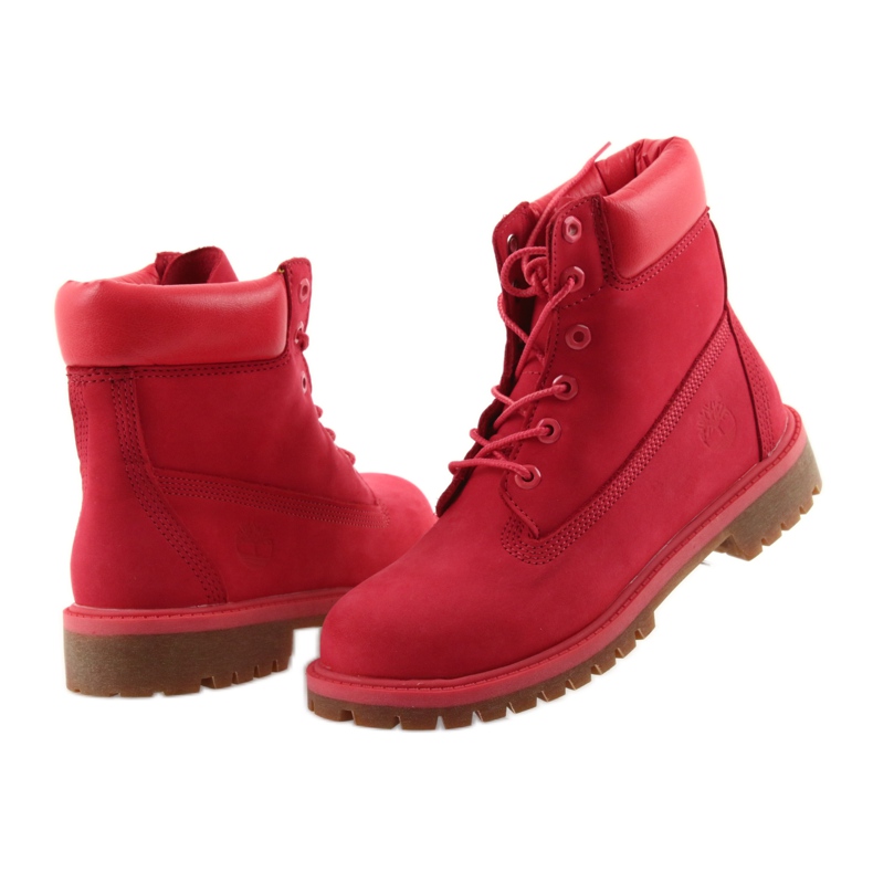 Timberland 6 hüvelykes PRÉMIUM VÍZÁLLÓ piros 4