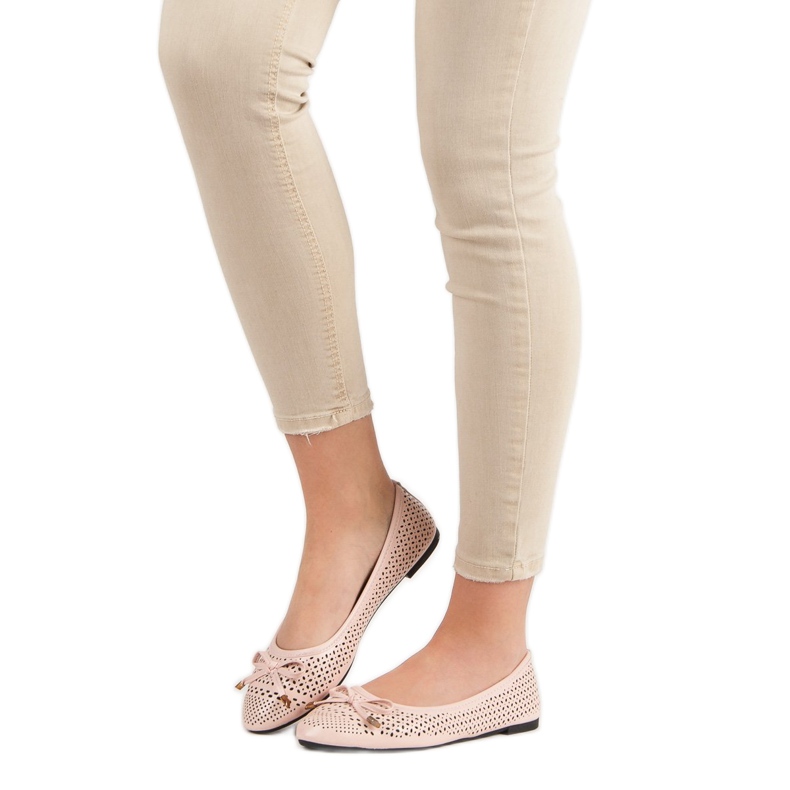 Áttört balerinák rózsaszín 1