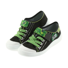 Befado gyermekcipő papucs cipők 251y102 fekete zöld 3