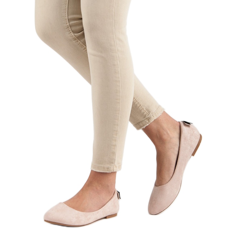 Kényelmes Vinceza balerinák rózsaszín 2