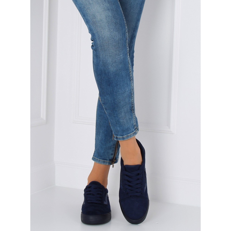 Navy blue Vans Cipők B318-10 Dark Blue sötétkék 2