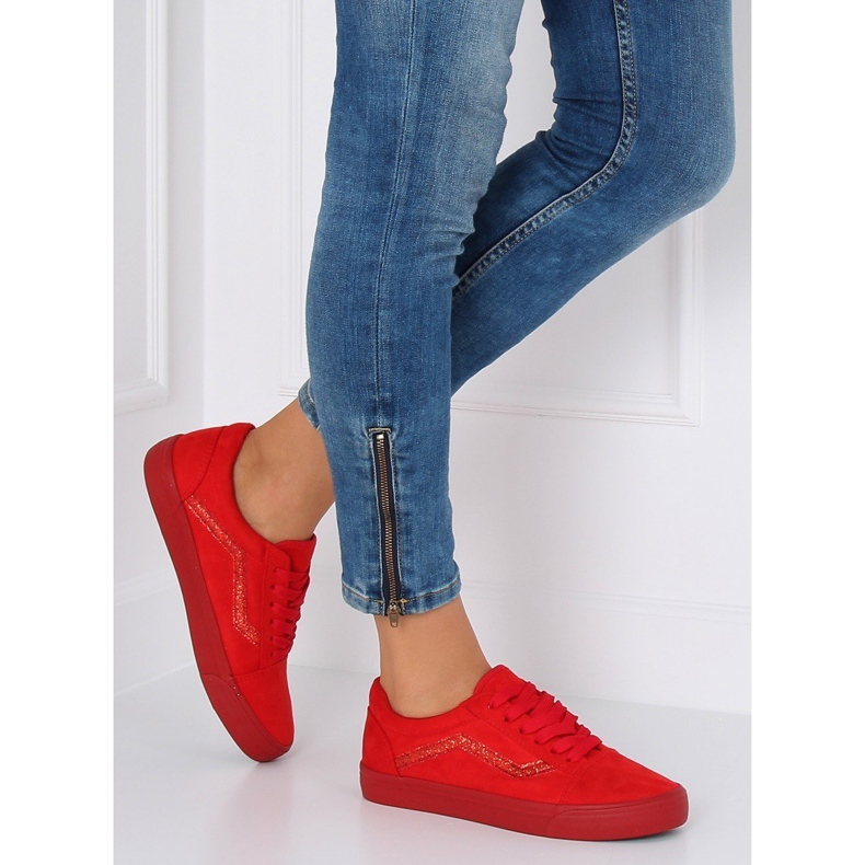 Red Vans cipők B318-10 Red piros 1