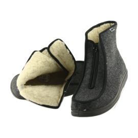 Befado férfi cipő pu meleg papucs 996M004 szürke 5