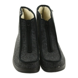 Befado férfi cipő pu meleg papucs 996M004 szürke 4