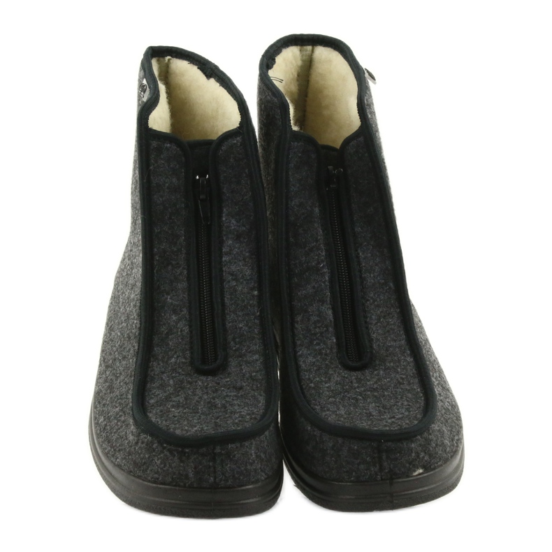 Befado férfi cipő pu meleg papucs 996M004 szürke 4