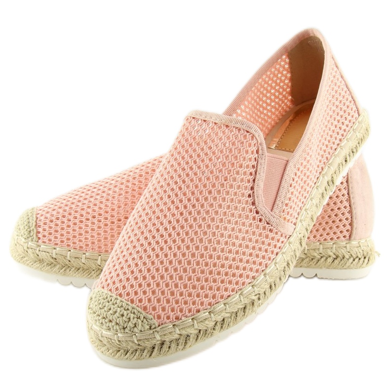 Rózsaszín női espadrilles 6602 Pink 1