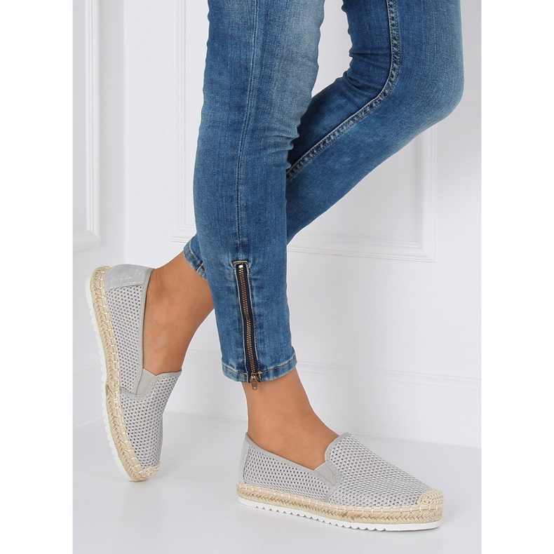 Szürke espadrillák nőknek 6602 Szürke 1
