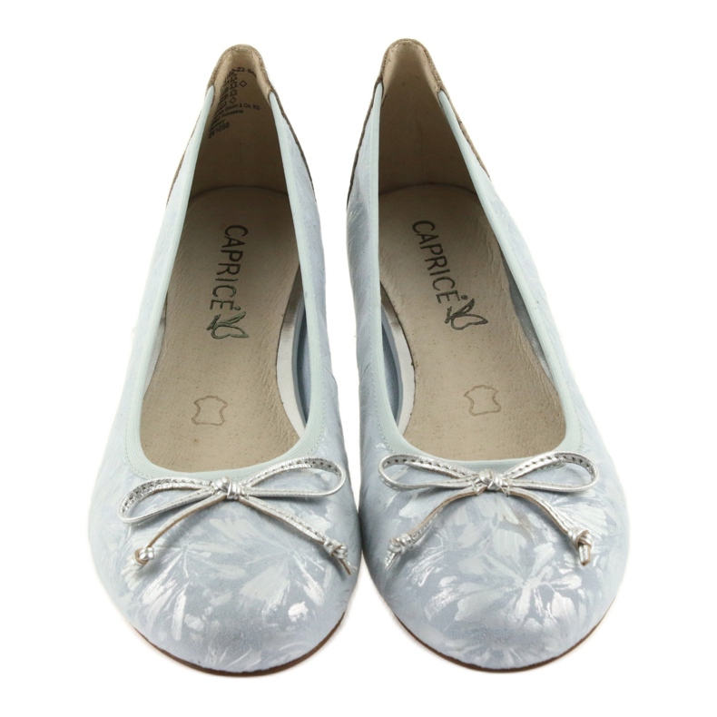 Caprice női balerinas 22102 kék íj 3