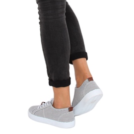 Fekete csíkos cipők JX70P Black 2