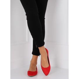 Balerinák mandulavörös lábujjak WD39P Red piros 2