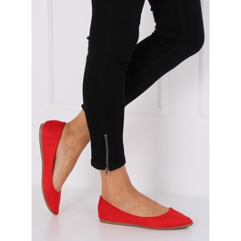 Balerinák mandulavörös lábujjak WD39P Red piros 1