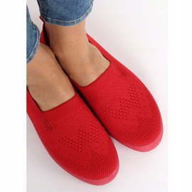 Piros áttört cipők JX63P Red 1