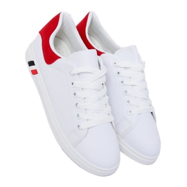 Női cipők fehér és piros BL147P Red 1