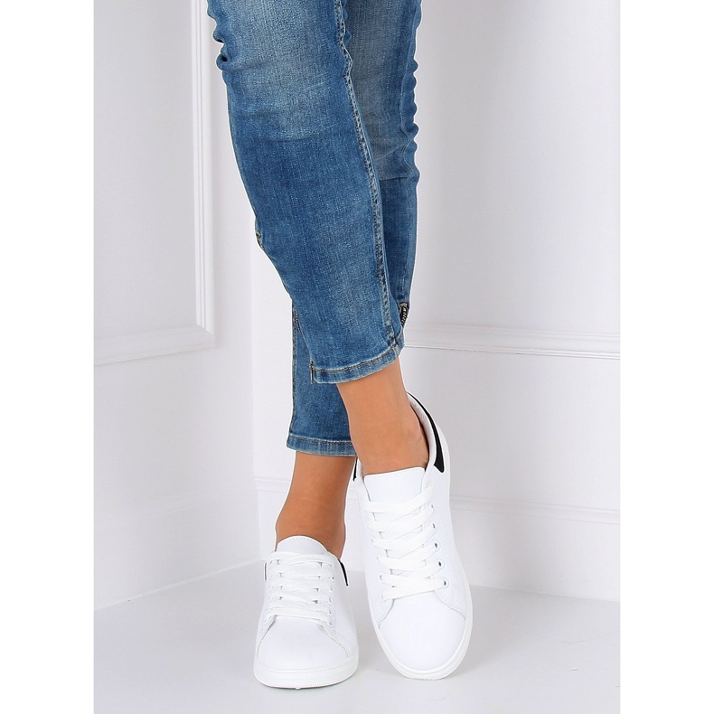 Női fekete -fehér cipők BL147P Fekete 2