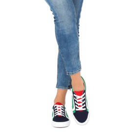 Többszínű női cipők BL156 Navy sokszínű 1