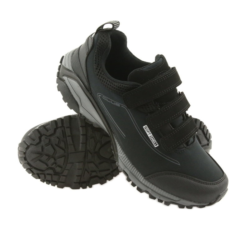 American Club ADI női sportcipő tépőzáras amerikai vízálló puha héjjal WT08 / 19 fekete 3