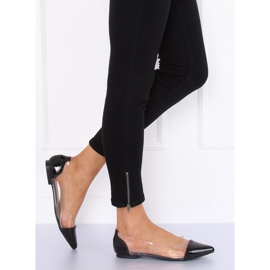 Fekete átlátszó balerinák N18-292 Fekete 1