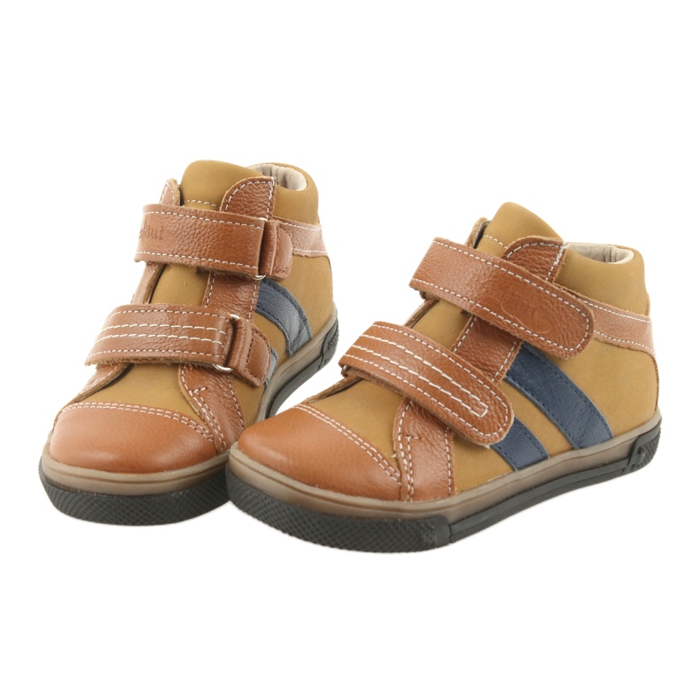 Cipő gyermekcipő Velcro Ren But 3225 piros / gránát barna 3