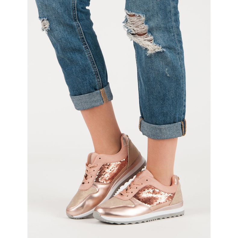 Sportcipő flitterekkel rózsaszín 2
