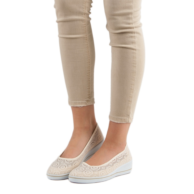 Áttört ék cipő barna 1