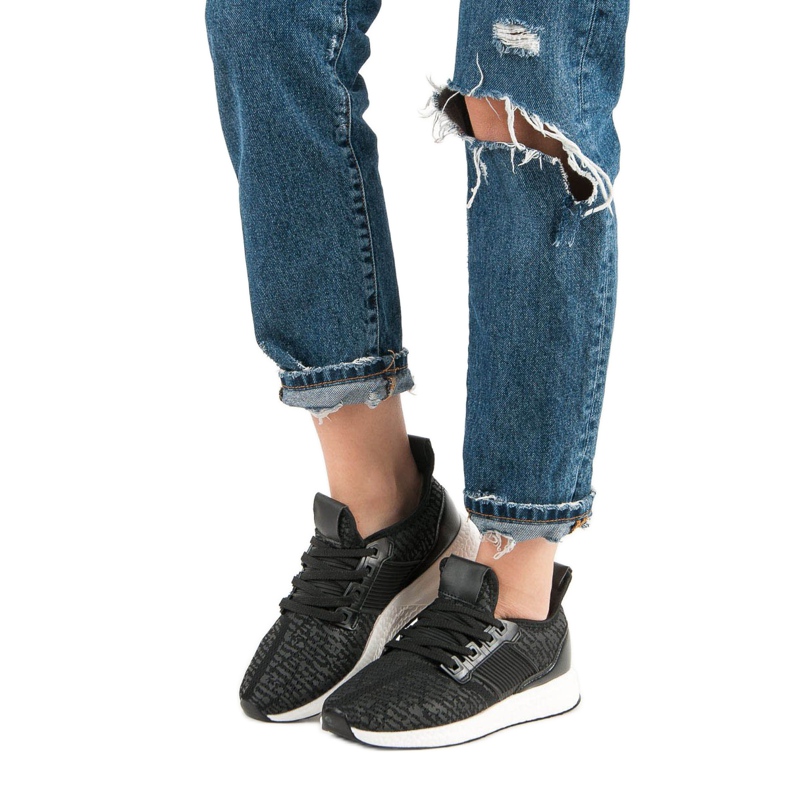 Csúsztatható sportcipő fekete 2