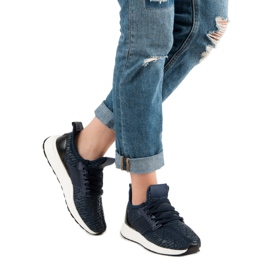 Csúsztatható sportcipő kék 2