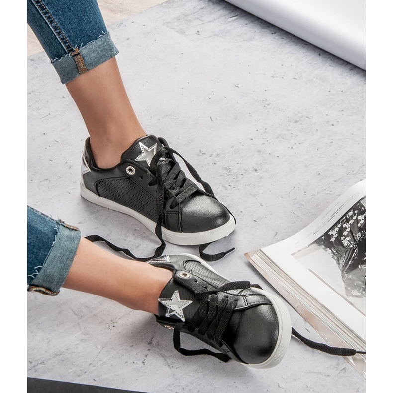 Alacsony sportcipő fekete szürke 1