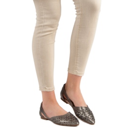 Stílusos VINCEZA balerinák szürke 2