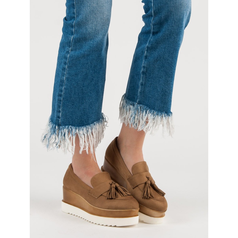 Corina Teve ék cipők barna 1