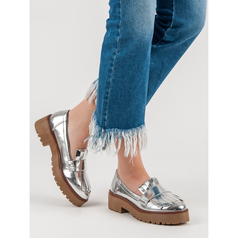 Corina Lakkozott cipók szürke 2