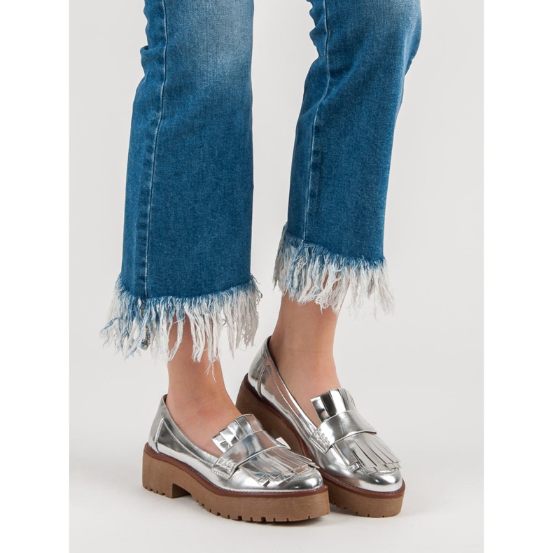 Corina Lakkozott cipók szürke 1