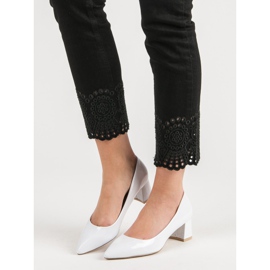 Diamantique Elegáns fehér szivattyúk 1