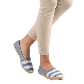 Sweet Shoes Csíkos Slipons szürke sokszínű 2