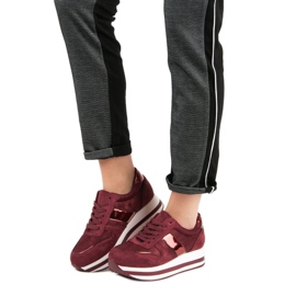 Bestelle Divatos bordó cipők sokszínű piros 2