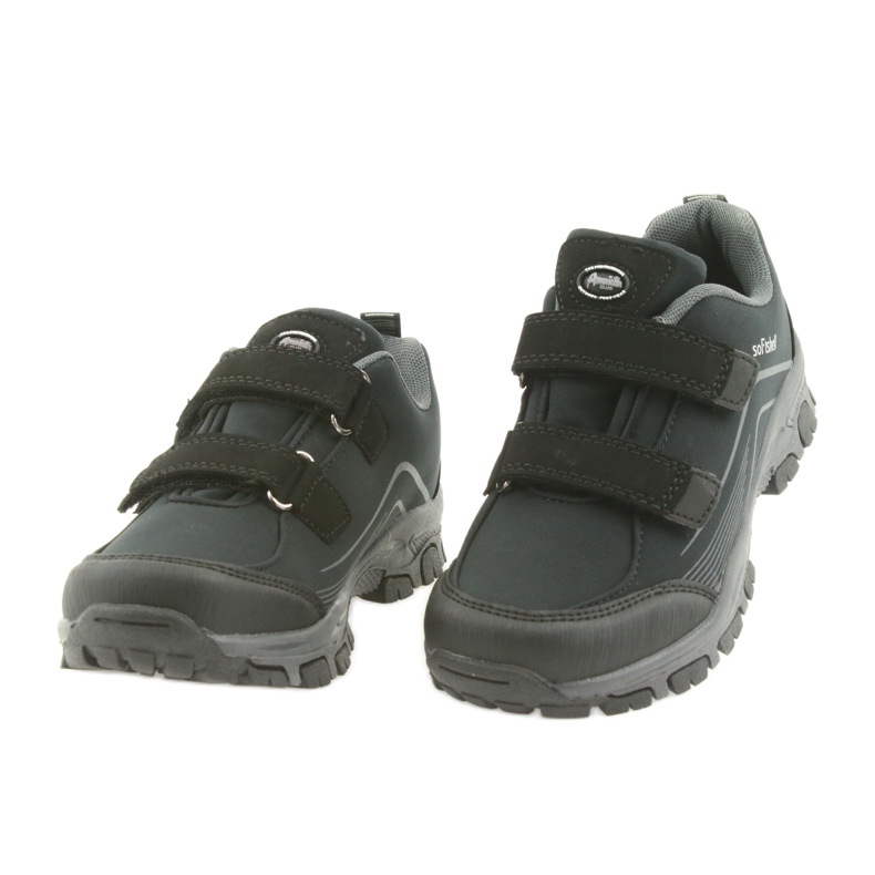 ADi American Club softshell gyermek sportcipő fekete szürke 4