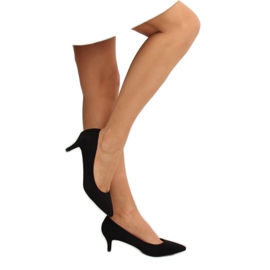 Szivattyú alacsony sarkú fekete 123-2 Fekete 1