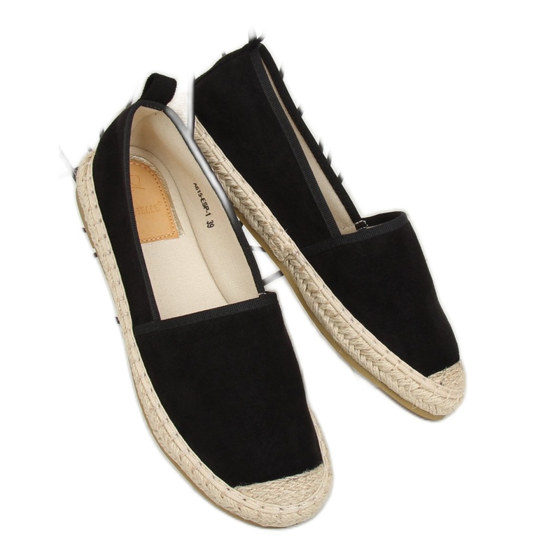 Fekete női espadrilles A615-ESP-1 Black 2