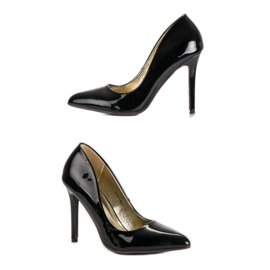 Sweet Shoes Lakkozott fekete csapok 1