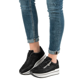 Divatos sportcipő fekete 2