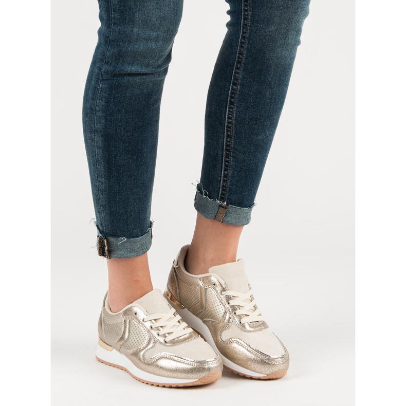 Alkalmi sportcipő sárga 2