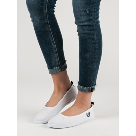 McKey Fehér textil balerina 2