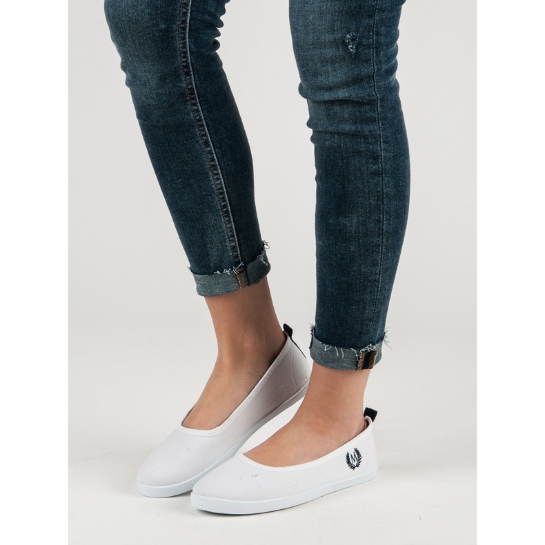 McKey Fehér textil balerina 2 McKey Fehér textil balerina 2